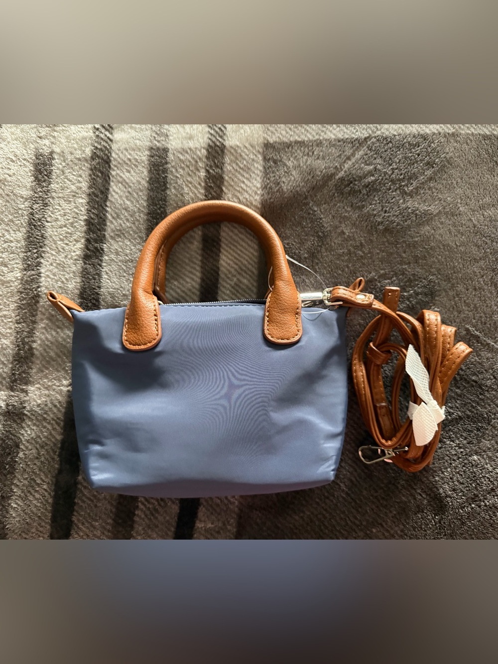 No Boundaries Women’s Blue Nylon Mini Tote